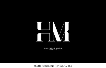 HM, MH, H, M, Abstract Letters Logo Monogram