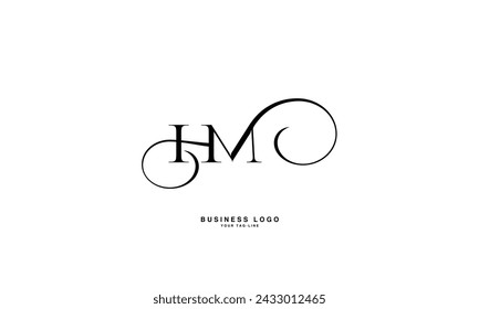 HM, MH, H, M, Abstract Letters Logo Monogram
