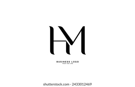 HM, MH, H, M, Abstract Letters Logo Monogram