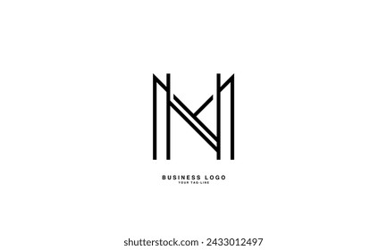 HM, MH, H, M, Abstract Letters Logo Monogram