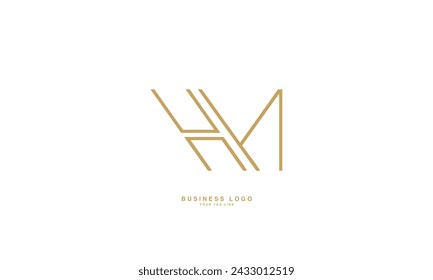 HM, MH, H, M, Abstract Letters Logo Monogram