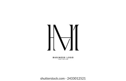 HM, MH, H, M, Abstract Letters Logo Monogram