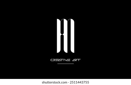 HM, MH, H, M abstrakte Buchstaben Logo-Monogramm