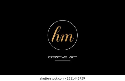 HM, MH, H, M letras abstratas monograma de logotipo