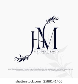 HM, MH Initial Wedding Logo Monogram