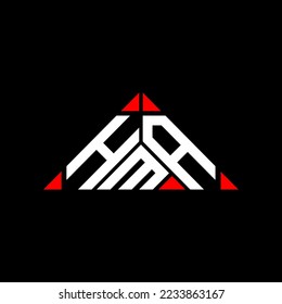 HMA letter logo creative design with vector graphic, HMA simple and modern logo.