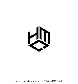 abstracto del logotipo vectorial de letra hmc