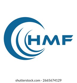 HMF letter design. HMF letter technology logo design on a white background. HMF Monogram logo design for an entrepreneur and business.