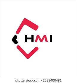 HMI creative minimalist letter logo. HMI unique vector initials alphabet letter logo design
