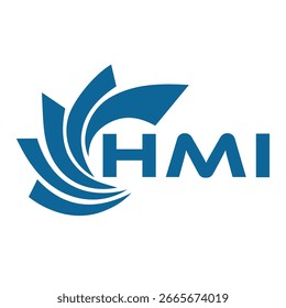 HMI letter design. HMI letter technology logo design on a white background. HMI Monogram logo design for an entrepreneur and business.