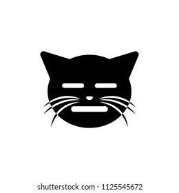 hmmm yes cat icon. Element of emotions icon for mobile concept and web apps. Detailed hmmm yes cat icon can be used for web and mobile on white background