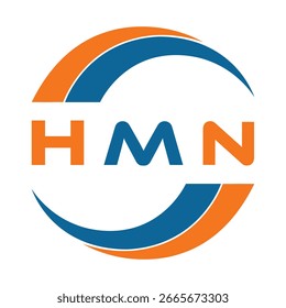 HMN letter design. HMN letter technology logo design on a white background. HMN Monogram logo design for an entrepreneur and business.