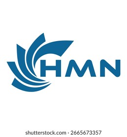 Diseño de letra HMN. Diseño del logotipo de la tecnología de la letra de HMN en un fondo blanco. HMN Monogram diseño de logotipo para un emprendedor y negocio.