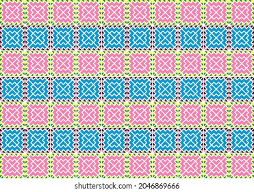 Hmong handmade clothes traditional pattern background.