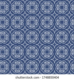 Hmong pattern seamless, spiral batik pattern design for decoration, textile and wallpaper background