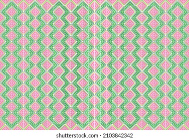 Hmong traditional clothes handmade pattern background. colorful background.