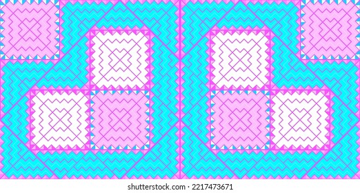 Hmong traditional handmade clothes pattern background. colorful background.
