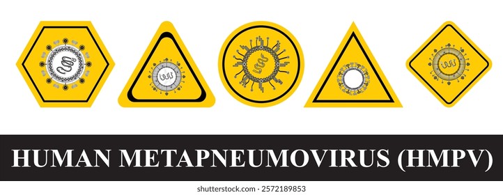 HMPV Virus in White Background. Human Metapneumovirus. Visualizing the Impact of HMPV on the Lungs. Human metapneumovirus concept design on White backdrop, what is vector illustration file