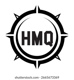 HMQ diseño de la letra. Diseño del logotipo de la tecnología de la letra de HMQ en un fondo blanco. HMQ Monogram diseño de logotipo para un empresario y negocio.