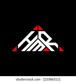 HMR letter logo creative design with vector graphic, HMR simple and modern logo.
