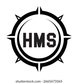 HMS letter design. HMS letter technology logo design on a white background. HMS Monogram logo design for an entrepreneur and business.