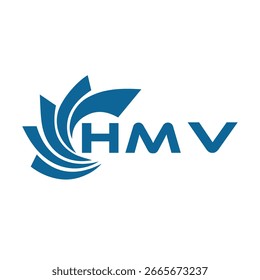 HMV diseño de la letra. Diseño del logotipo de la tecnología de la letra de HMV en un fondo blanco. HMV Monogram diseño de logotipo para un empresario y negocio.