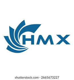 Diseño de letra HMX. Diseño del logotipo de la tecnología de la letra de HMX en un fondo blanco. HMX Monogram diseño de logotipo para un empresario y negocio.