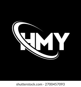 Logo de HMY. Mi carta. HMY diseño de logotipo de la letra. Logotipo de HMY inicial enlazado con el círculo y el logotipo del monograma en mayúsculas. Tipografía HMY para tecnología, negocio y marca inmobiliaria.