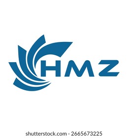 Diseño de letra HMZ. Diseño del logotipo de la tecnología de la letra de HMZ en un fondo blanco. HMZ Monogram diseño de logotipo para un empresario y negocio.