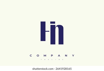 HN Abstract Geometric Logo Design. Modern and elegant logo design with simplistic typography elements, showcasing branding excellence.