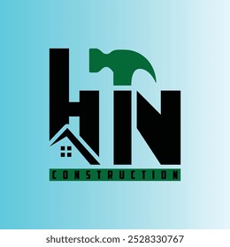 HN Construction Logo Design Vector Free Download