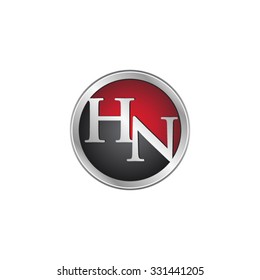 HN initial circle logo red