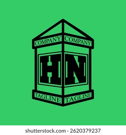 HN Initial Explore this unique collection of alphabet house logos,featuring stylish letter combinations inside a geometric house outline. Perfect for branding, real estate businesses, graphic design
