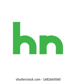 HN initial letter logo template vector icon design