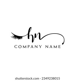 Logotipo inicial Logotipo lash vector eyelash moderno