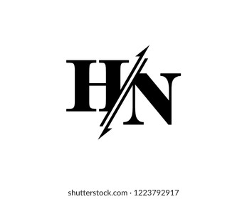 HN initials logo sliced