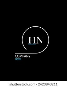 HN Letter Logo Design. Unique Attractive Creative Modern Initial HN Initial Based Letter Icon Logo