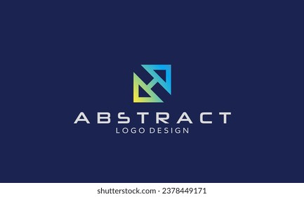 HN letter logo design. Vector