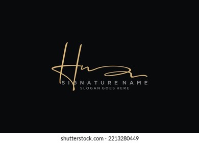 HN Letter Signature Logo Template elegant design logo Sign Symbol template vector icon