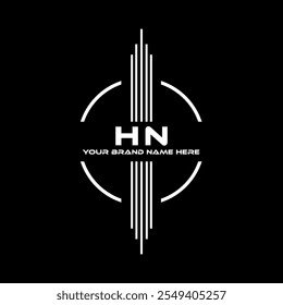 HN Logo Design, HN einfach und modern Logo.
 HN luxuriöses Alphabet Design
