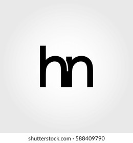 hn lowercase logo black interrelated