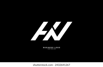 HN, NH, H, N, Abstract Letters Logo Monogram