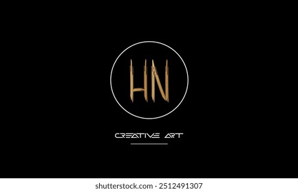 HN, NH, H, N abstract letters logo monogram