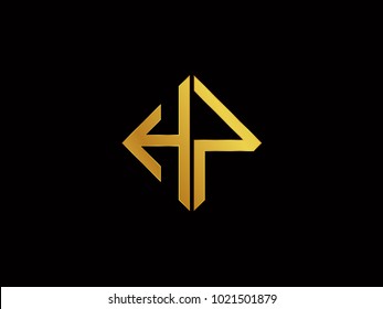 HN square shape gold color logo