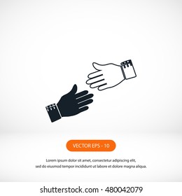 hnds icon vector, flat design best vector icon