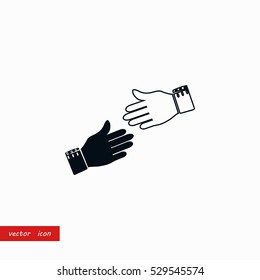 hnds icon vector, flat design best vector icon
