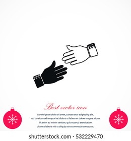 hnds icon vector, flat design best vector icon
