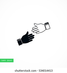 hnds icon vector, flat design best vector icon