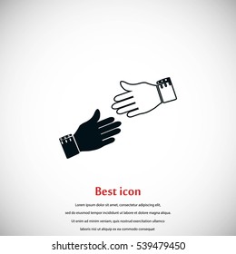 hnds icon vector, flat design best vector icon