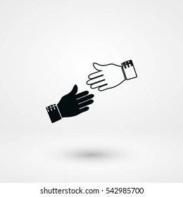 hnds icon vector, flat design best vector icon